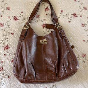 Authentic Coach MADISON MAGGIE Leather Shoulder Bag Purse Tote Handbag